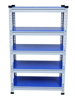 Mil-Nil Boltless Prime CRC Sheet 48x30x15 Inch Multipurpose Storage Business and Industrial Rack with 5 Shelves 18 Gauge (Blue)