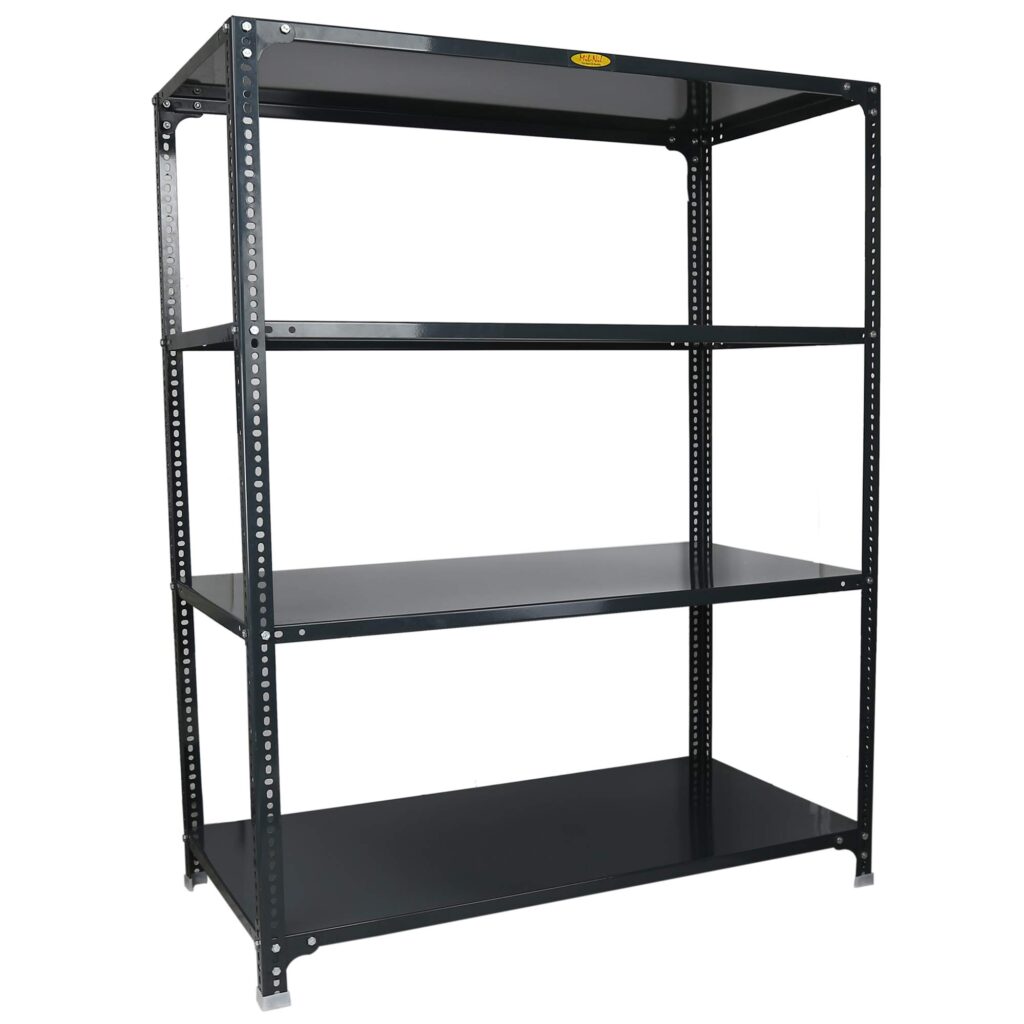 Mil-Nil Prime CRC Sheet 4 Shelf Multipurpose Slotted Angle Rack, 60 x ...