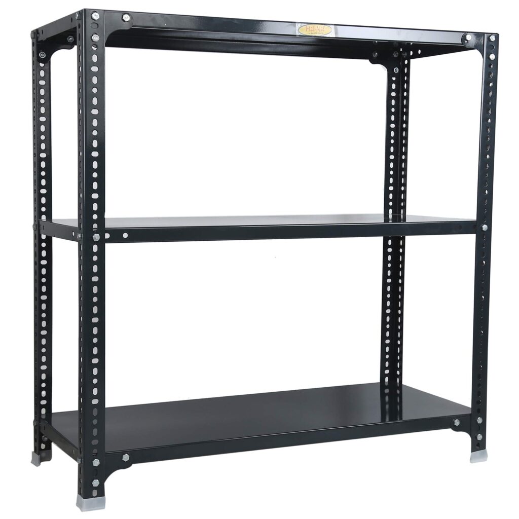 Mil-Nil Prime CRC Sheet 3 Shelf Multipurpose Slotted Angle Rack, 36 x ...