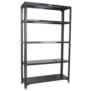 Mil-Nil Prime CRC Sheet 5 Shelf Multipurpose Storage Rack 24 Gauge, 16 Gauge Angles (Grey, 72 x 36 x 12 Inch)